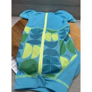 Youly The Beach Bum Dog Medium Cooling Vest Blue Coral Green UPF 50+